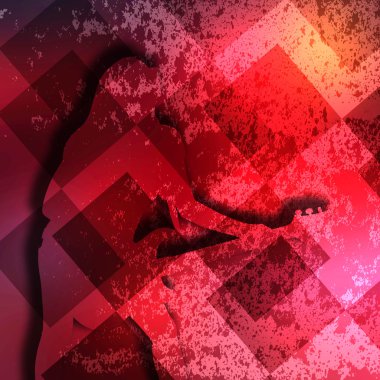 soyut gitarist doku arka plan