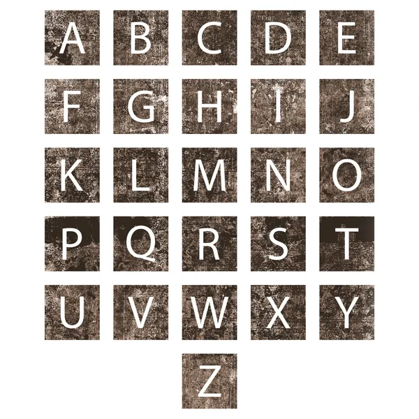 Einzigartiges Alphabet-Set — Stockfoto