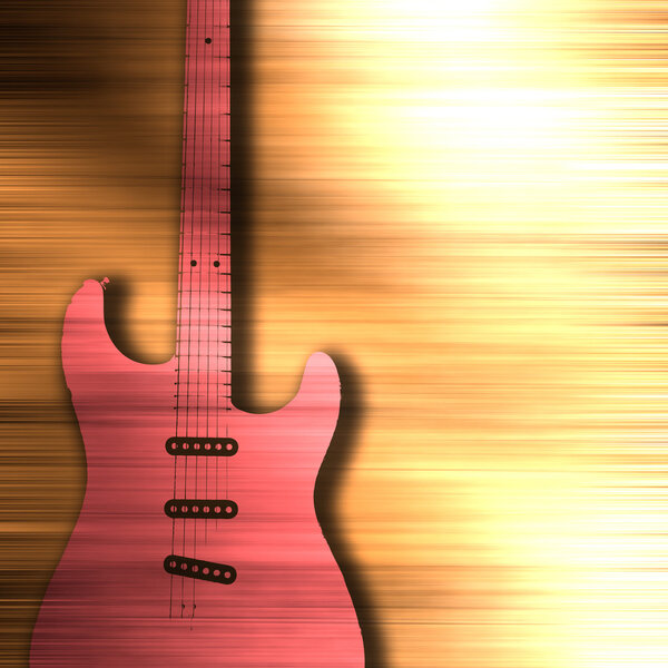 Guitar texture background in color