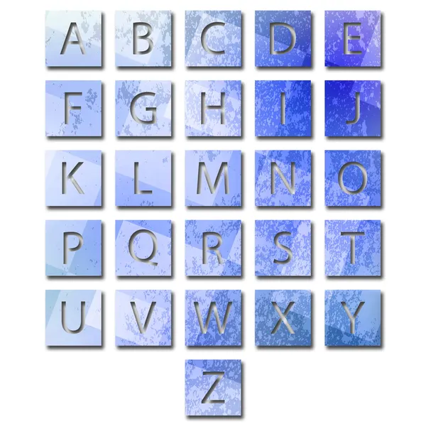 Einzigartiges Alphabet-Set — Stockfoto