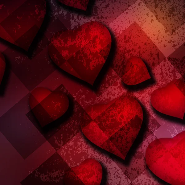 Red Heart Background — Stock Photo, Image