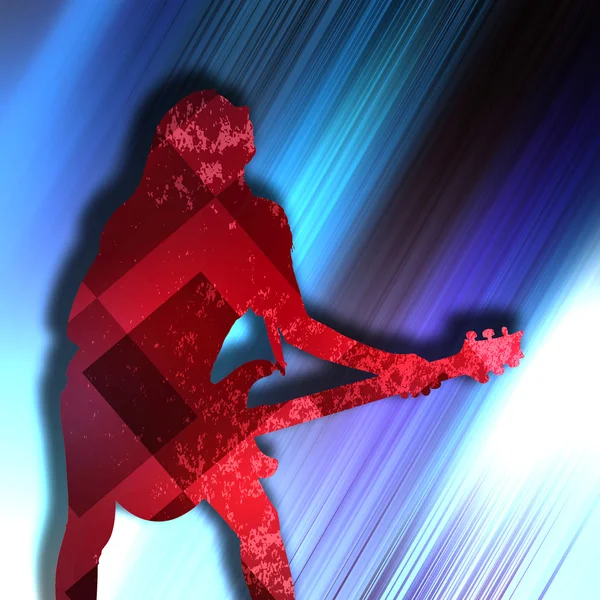 Abstract guitarist texture background — Stock Photo, Image