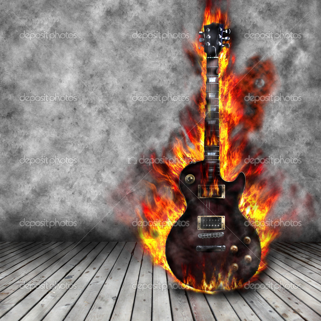 Imagens de Blazing guitar sem royalties | DepositPhotos, image size:1024x1024