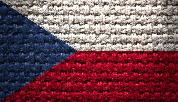 Bandeira nacional da República Checa — Fotografia de Stock