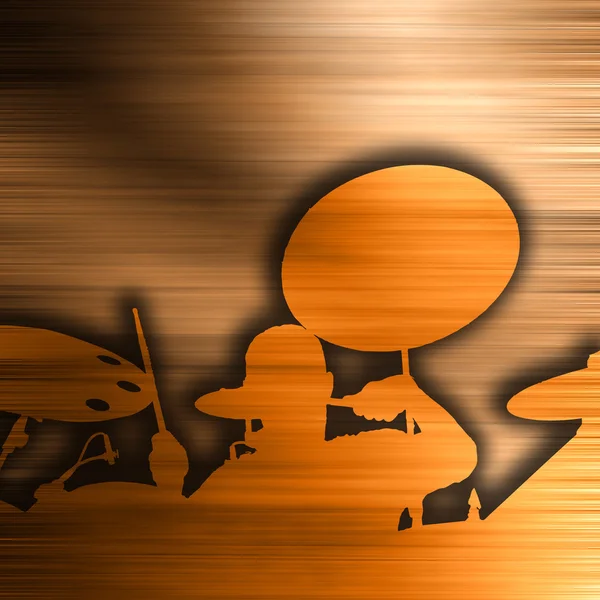 Drummer background — Stock Photo, Image