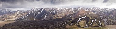 İzlanda, landmannalaugar dağlarda etmek görünüm