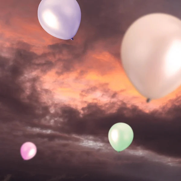 Balony poza — Zdjęcie stockowe