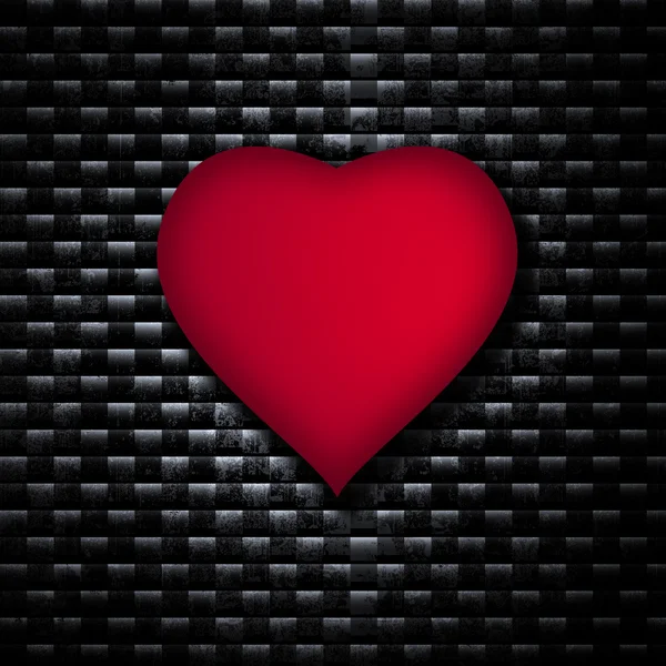 Červené srdce pozadí — Stock fotografie