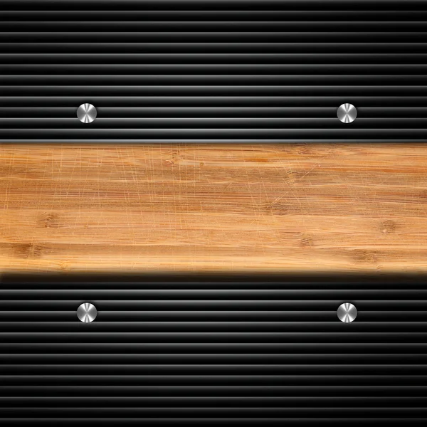 Struttura in legno e ferro — Foto Stock