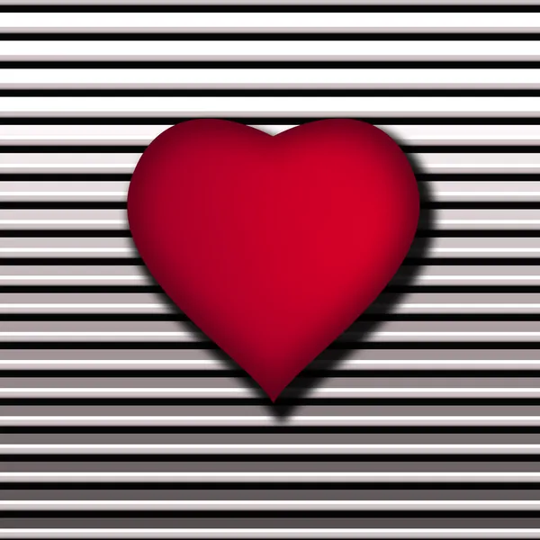 Rött hjärta bakgrund — Stockfoto