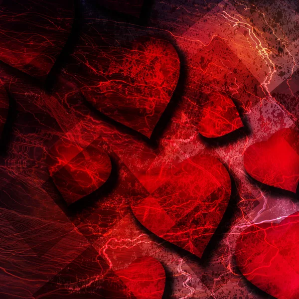 Roter Herzhintergrund — Stockfoto