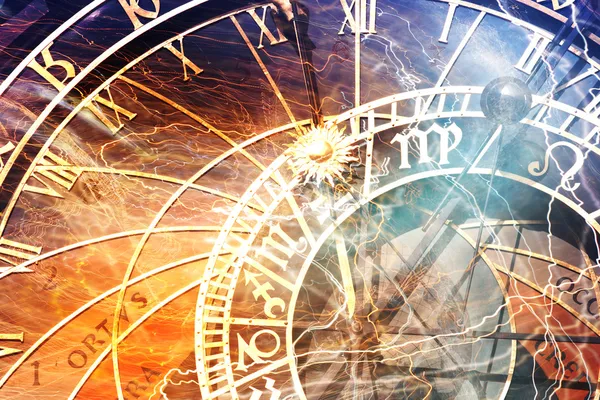 Prags astronomiska uret (orloj) — Stockfoto