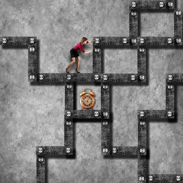 Conceito de negócio do labirinto — Fotografia de Stock
