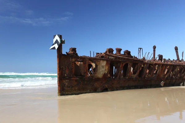 The Maheno shipwreck, Fraser Island, Queensland, Australia Stock Image