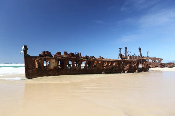The Maheno shipwreck, Fraser Island, Queensland, Australia Stock Picture
