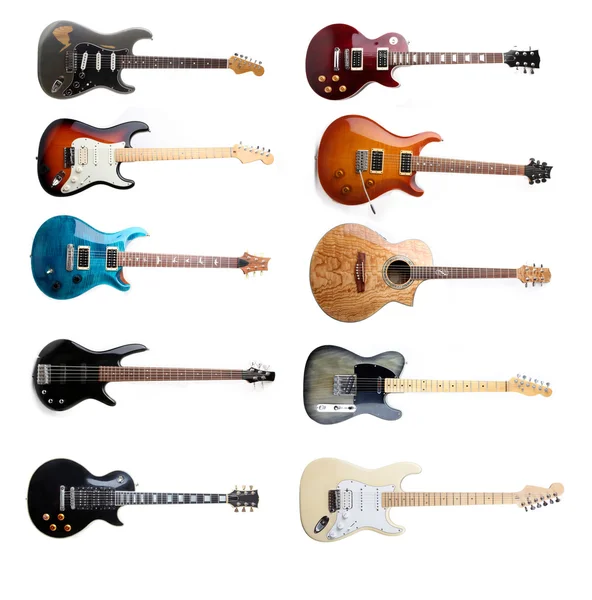 Set of electric guitars — Stock Photo, Image