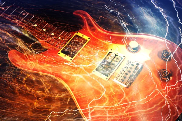 Concepto de guitarra eléctrica —  Fotos de Stock