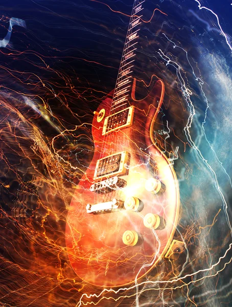 Conceito de guitarra elétrica — Fotografia de Stock