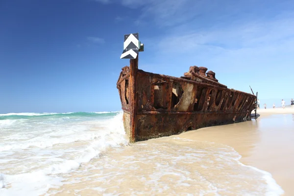 Maheno 難破船、フレーザー島、クイーンズランド州、オーストラリア — ストック写真