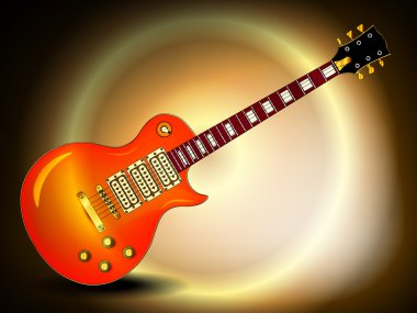 fotogerçekçi elektro gitar
