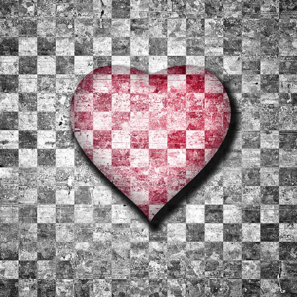 Красный фон сердца — стоковое фото