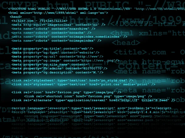 Fondo de tecnología de código fuente —  Fotos de Stock
