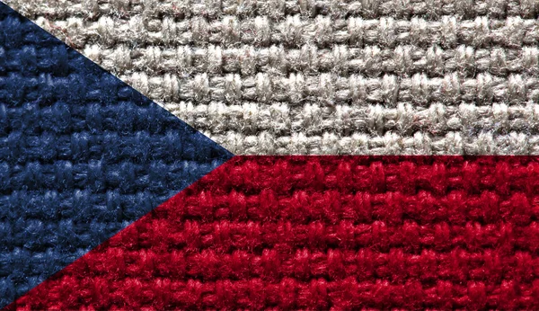 Reto national flag of the Czech Republic — Stock Photo, Image