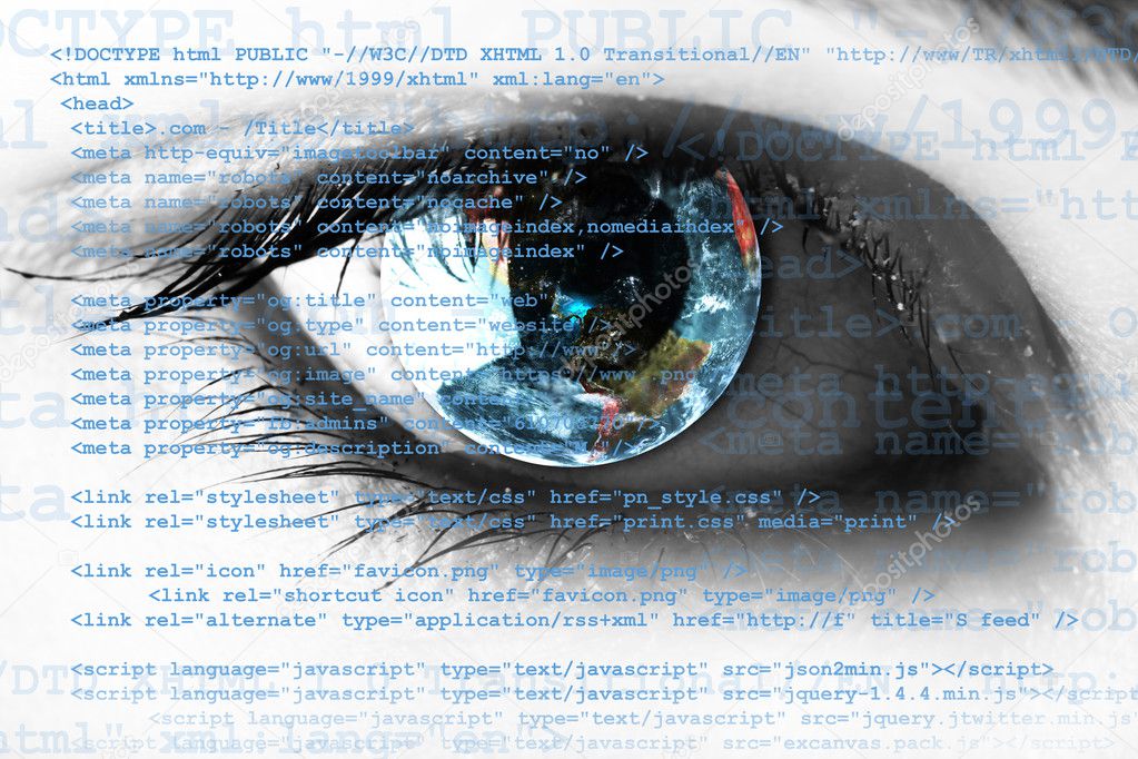 Source code in the eye