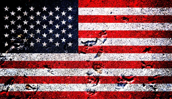 Рето национальный флаг США — стоковое фото