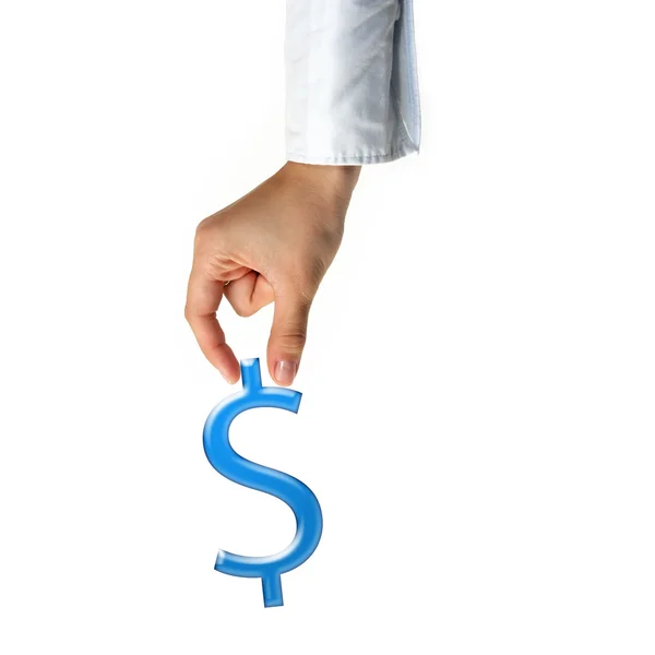Hand and dollar sign business concept — Stock Photo, Image