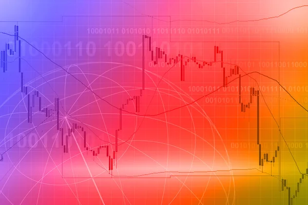 Gráfico de comercio de productos básicos —  Fotos de Stock