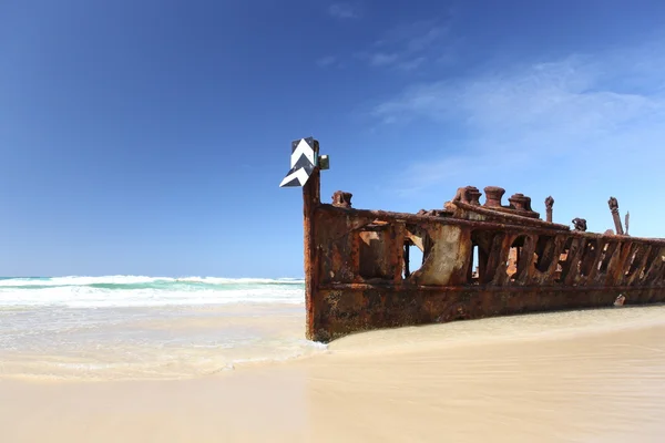 The Maheno shipwreck, Fraser Island, Queensland, Australia Stock Image
