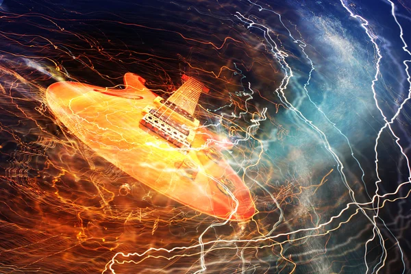 Elektrická kytara koncept — Stock fotografie
