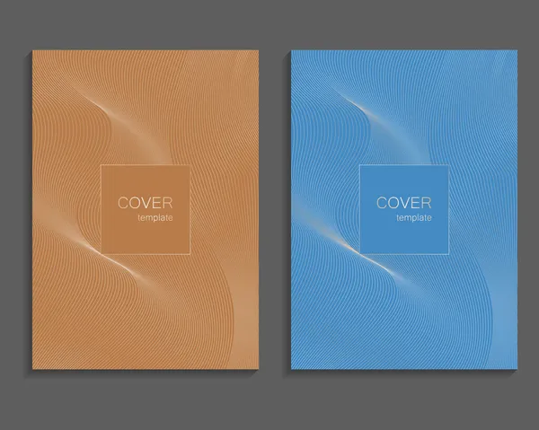 Set Van Luxe Cover Sjablonen Vector Cover Ontwerp Voor Posters — Stockvector