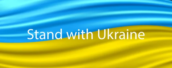 Стань Українським Прапором Припинення Війни — стоковий вектор