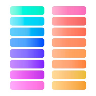 Vibrant and smooth pastel gradient set