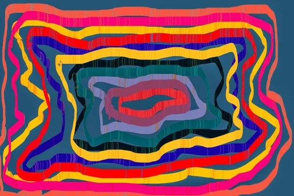 Абстрактный Современный Динамичный Стильный Рисунок Волновой Баннер — стоковое фото