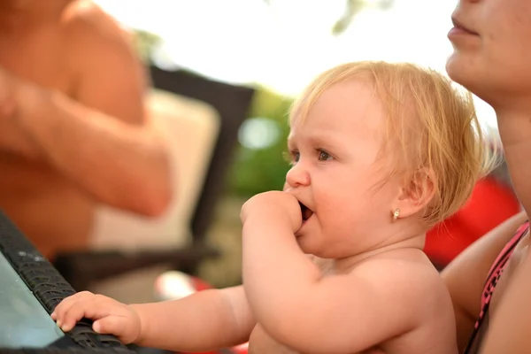 Baby outdoor portrait — Stock Photo, Image