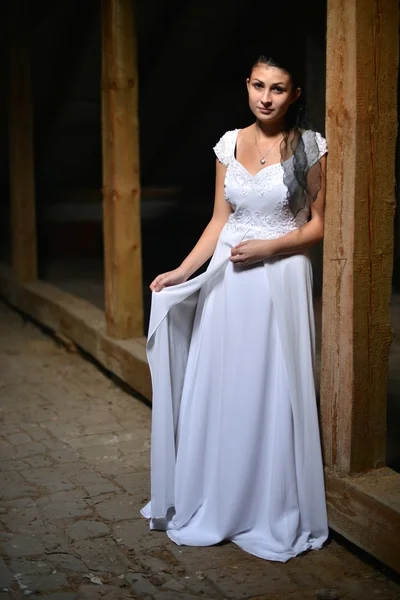 Giovane bella sposa — Foto Stock