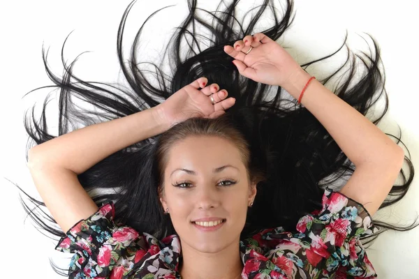 Retrato de modelo de mujer hermosa —  Fotos de Stock