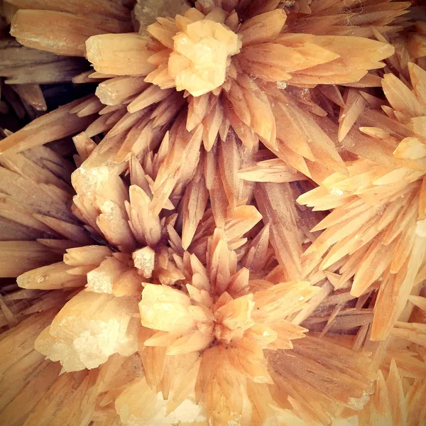 Agregado de aragonite geminada — Fotografia de Stock