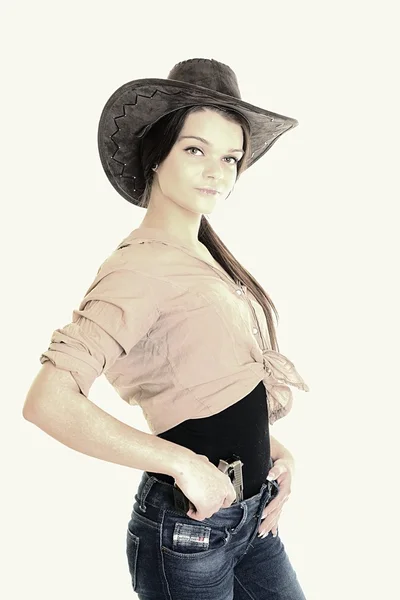 Sexy Cowgirl — Stock Photo, Image
