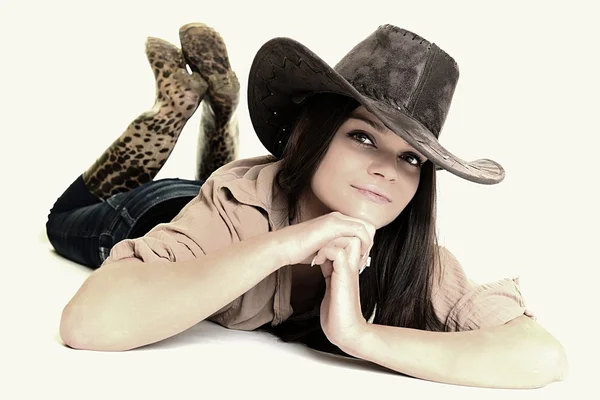 Sexig cowgirl — Stockfoto