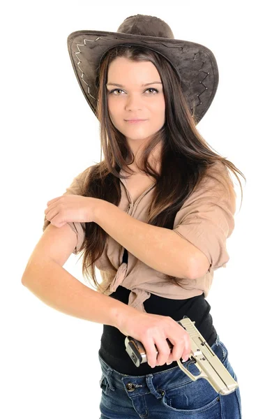 Sexy cowgirl — Stockfoto