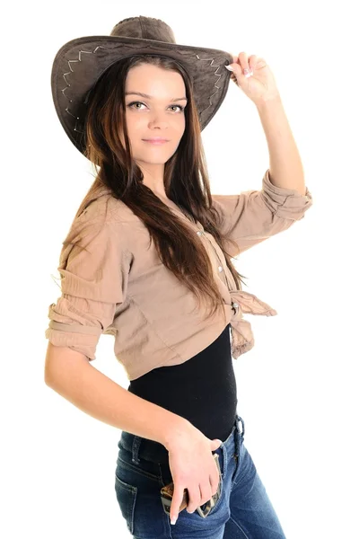 Sexig cowgirl — Stockfoto