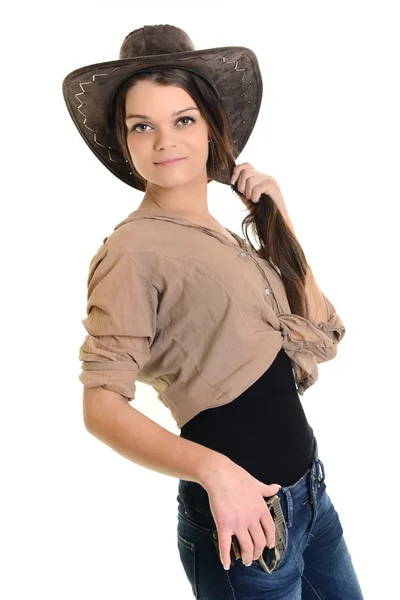 Sexig cowgirl — Stockfoto