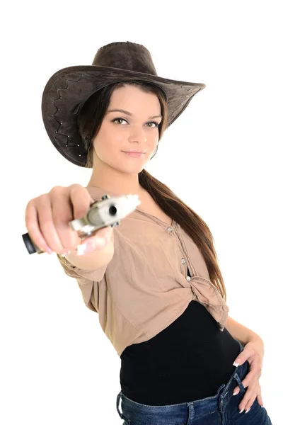 Sexy cowgirl — Stock Photo, Image