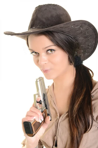 Sexy cowgirl — Stockfoto