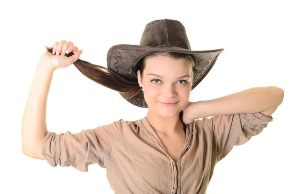 Sexy cowgirl — Stock Photo, Image