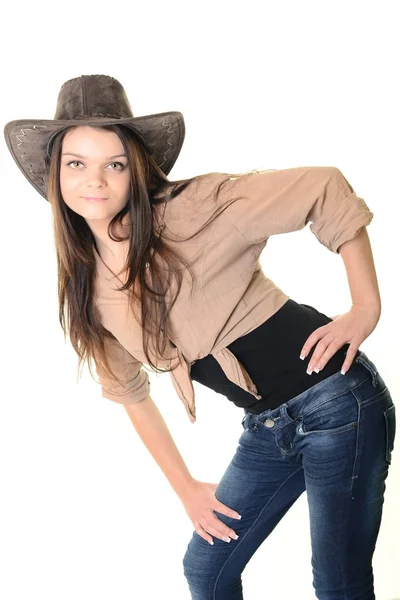 Sexy cowgirl — Stockfoto